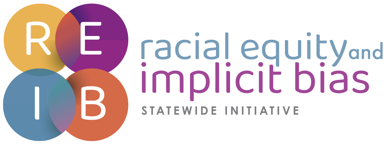 REIB. Racial equity and implicit bias, statewide initiative logo